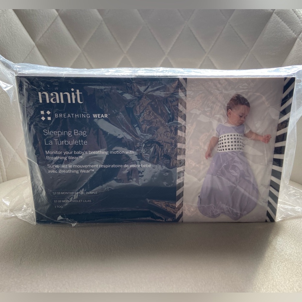 Nanit Breathing Wear Sleeping Bag- Lilac Purple- 12-18 months